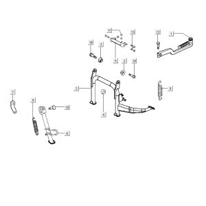 Haupständer Kymco City 16' 4-Takt weiß