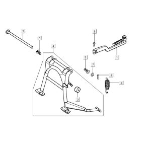 Hauptstand Kymco Yup 2t AC klassisch grün
