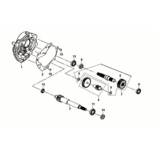 Mission case-drive shaft Sym Crox 50 E5