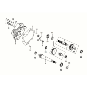 Einsatzgehäuse - Antriebswelle Sym Mio 50I E5