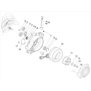 Vespa Elettrica 25/KMH SCH E5 2021 (EMEA) Motorenteile