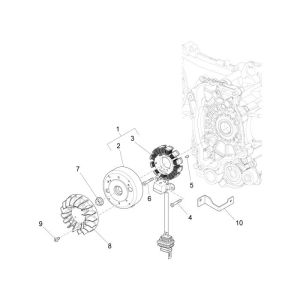 Zündung Piaggio New Fly 4-Takt 4-Ventil