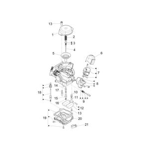 Vergaser Piaggio New Fly 4-Takt 4-Ventil