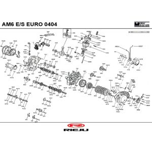 Motor Rieju Rs2 Nackt rot 2009 2-Takt