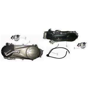 Motorblock China Touring rot