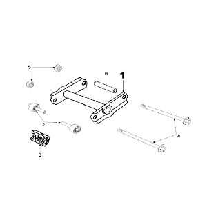 Motoraufhängung kurz Peugeot Speedfight 2 LC silber