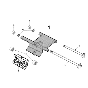Motoraufhängung Peugeot Ludix 14 schwarz