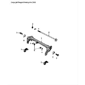 Motoraufhängung Peugeot Speedfight 4 LC weiß