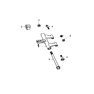 Motoraufhängung Peugeot V-clic Schwarz