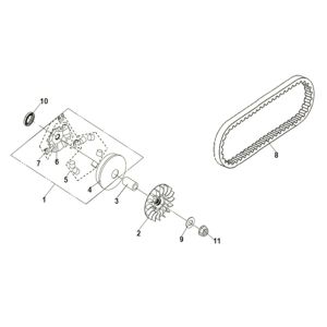 Movable drive face assy Sym Symphony ST 125i LC E5
