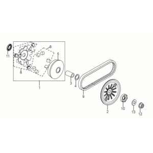 Bewegliches Antriebsrad Assy Sym Symphony ST 50 E5