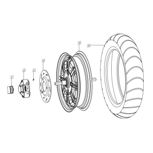 Hinterrad - Motor Niu N-Pro