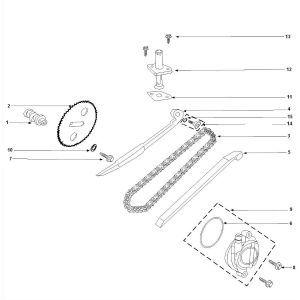 Nockenwelle, Steuerkette Peugeot Speedfight 3 4-Takt