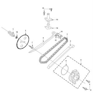 Nockenwelle, Steuerkette Peugeot Tweet 4-Takt