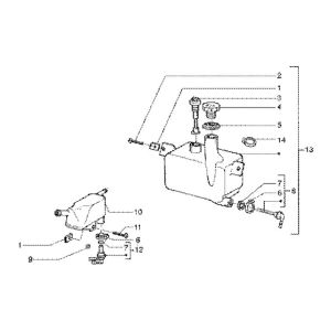 Ölmischtank Gilera Runner 180cc FXR 2-Takt