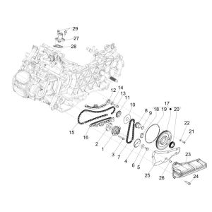 Piaggio Medley 125 ABS E5 2021-2022 (EMEA) Ölpumpe