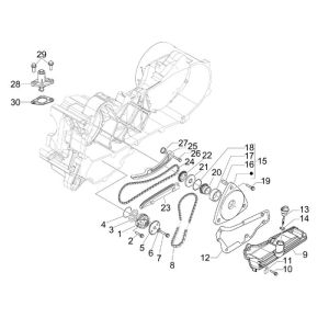 Ölpumpe Vespa Sprint 25km 4-Takt-2-Ventil