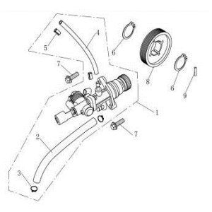 Ölpumpe AGM Venom weiß