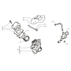 Ölpumpe Beta Ark-K AC Skull 2010 2-Takt