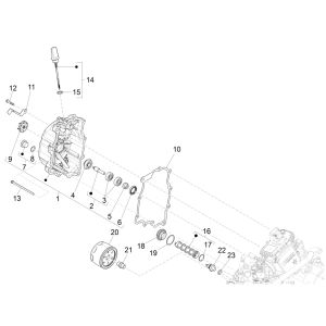 Piaggio Beverly 300 IE ABS E4 2016 - 2020 Ölpumpe (EMEA) -Oliefilter Piaggio Beverly 300 IE ABS E4 2016 - 2020 (EMEA)