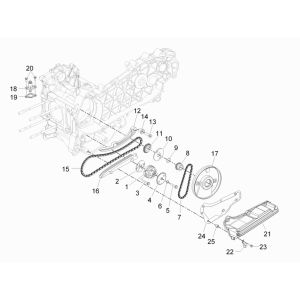 Piaggio Beverly 300 IE ABS E4 2016 - 2020 Ölpumpe (EMEA) -Oliepomp Piaggio Beverly 300 IE ABS E4 2016 - 2020 (EMEA)