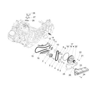 Piaggio Medley 125 4T IE ABS E4 2016-2019 Ölpumpe (EMEA)