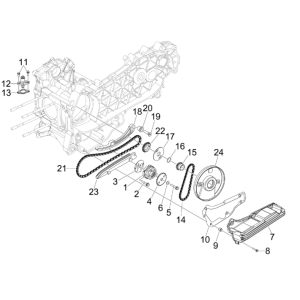 Ölpumpe Piaggio MP3 300LT Sport 2009-2014