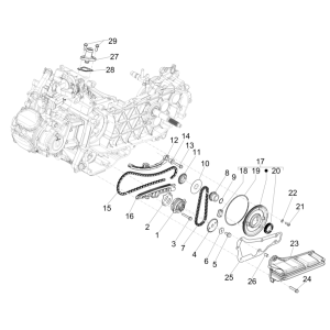 Vespa GTS 125 4T E4 ABS 2019 Ölpumpe (EMEA)