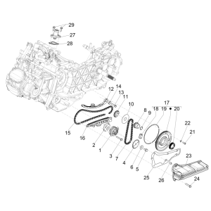 Ölpumpe Vespa GTS 125 4T E5 ABS 2021 (EMEA)
