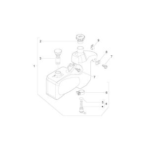 Öltank Piaggio Zip 2000 2-Takt AC