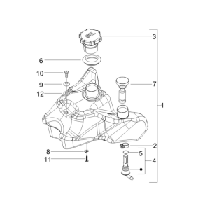 Gilera Runner 50 SP 2010-2017 Ölbehälter