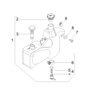 Ölbehälter Piaggio Zip 50 SP 2006-2013