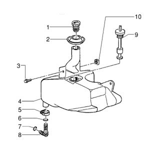 Piaggio Zip RST Ölbehälter
