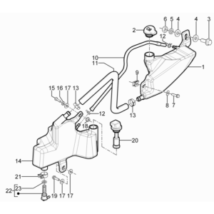 Piaggio Typhoon 50 2-Takt Euro 3 2011 Öltank