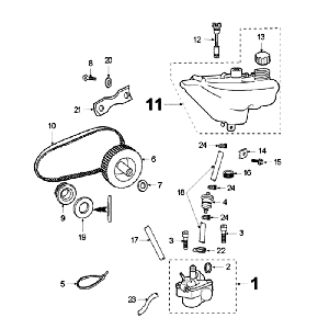 Öltank - Ölpumpe Peugeot Fox Lieferung Rot