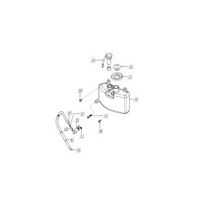 Öltank Kymco B&W LC 2-Takt Silber