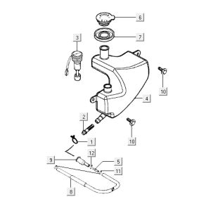 Öltank Kymco Yup 2t Wechselstrom klassisch grün