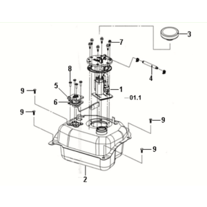 Sym Symphony ST 200I Öltank