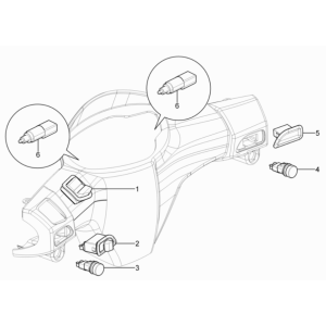 Schalter/Drucktaster Piaggio Typhoon 50 2-stroke Euro 3 2011