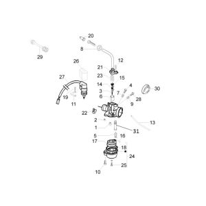 Vergaser Piaggio Liberty 2-Takt