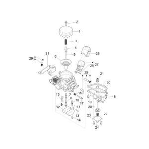 Vergaserteile Vespa Primavera 25km 4-Takt-2-Ventil