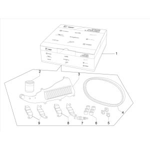 Wartungssatz für Vespa GTS 300 HPE 4T 4V IE ABS E4 2019 (EMEA)