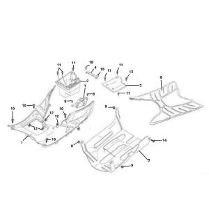 Bodenspoiler- Trittbrett Znen ZN50QT-11 4-Takt