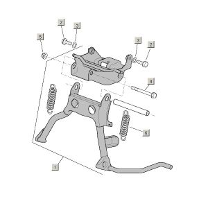 Unterständer + Zubehör Aprilia Mojito Custom 2t (Piaggio-Motor) 2004 - 2010