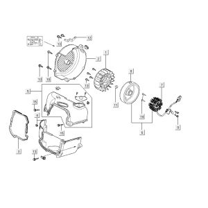Zündkühlung Kymco Agility Fat 12' 4-Takt blau