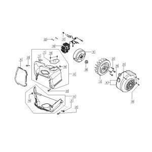 Zündkühlung Kymco Sento 4-Takt Weiß