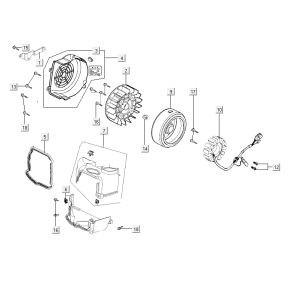 Zündkühlhaube Kymco City 16' 4-Takt weiß