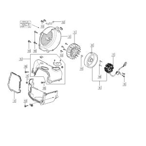 Zündungskühlkappe Kymco Delivery 4-Takt weiß