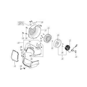 Zündung - Kühlkappen Kymco Like 4-Takt Tecno Silber wie T T 2015