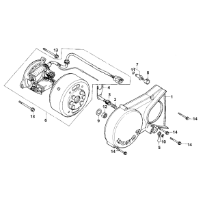 Zündung + Deckel Honda MB/MT 50